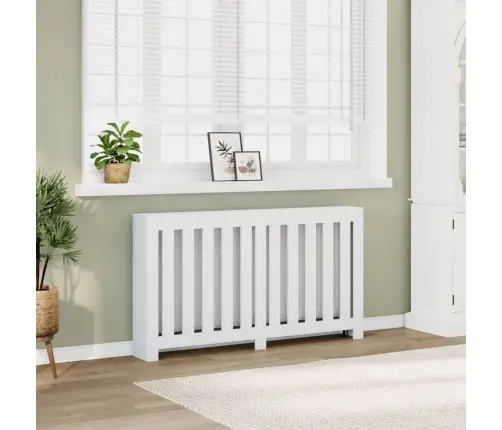 Radiatoriaus Uždangalas, Baltas, 149X20X82cm Apdirbta Mediena