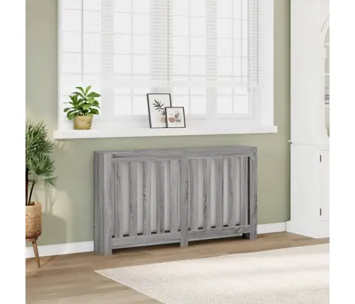 Radiatoriaus Uždangalas, Pilkas, 149X20X82cm Apdirbta Mediena