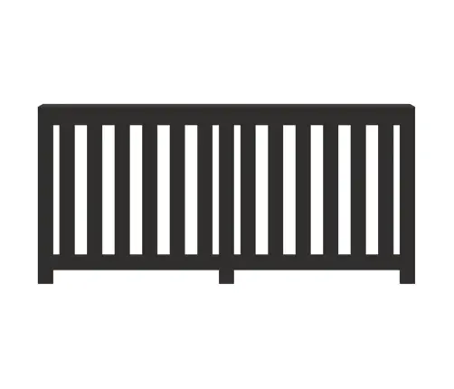 Radiatora Pārsegs, Melns, 175X20X82 Cm, Inženierijas Koks Vidaxl