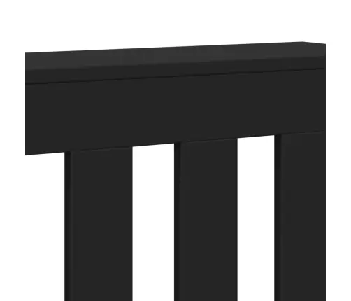 Radiatora Pārsegs, Melns, 175X20X82 Cm, Inženierijas Koks Vidaxl