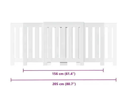 Radiaatori Kate, Valge, 205X21,5X83,5 cm Tehispuit