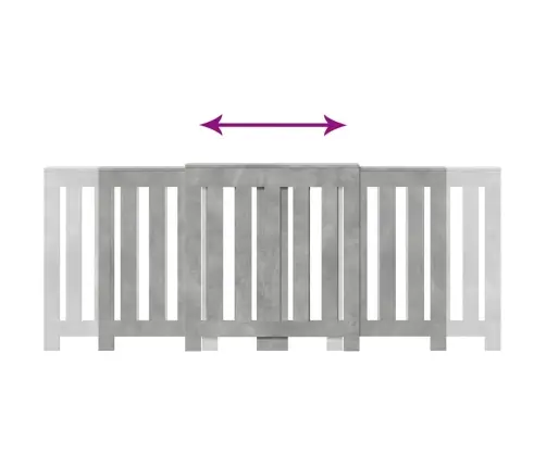 Radiaatori Kate, Betoonhall, 205X21,5X83,5 cm Tehispuit