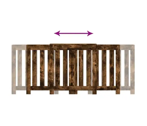 Radiatora Pārsegs, Ozolkoka, 205X21,5X83,5Cm, Inženierijas Koks Vidaxl