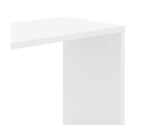 Raamaturiiul 5-Korruseline, Valge, 80,5X23,5X162,5 Cm Tehispuit