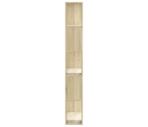 Grāmatu Plaukts, 5 Līmeņi, Ozola Krāsa, 80,5X23,5X162,5Cm, Koks Vidaxl