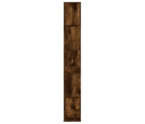 Raamaturiiul 5 Korrust Suitsutamm 80,5X23,5X162,5 Cm Tehispuit