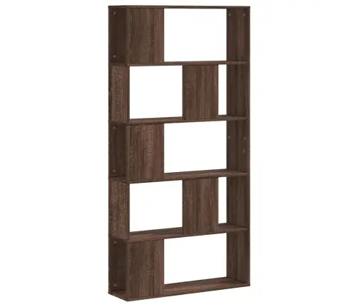 Grāmatu Plaukts, 5 Līmeņi, Ozola Krāsa, 80,5X23,5X162,5Cm, Koks Vidaxl