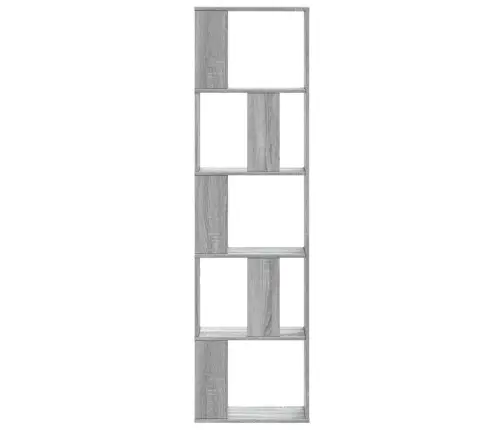 Raamaturiiul 5 Korrust, Hall Sonoma, 45X23,5X162,5 Cm Tehispuit