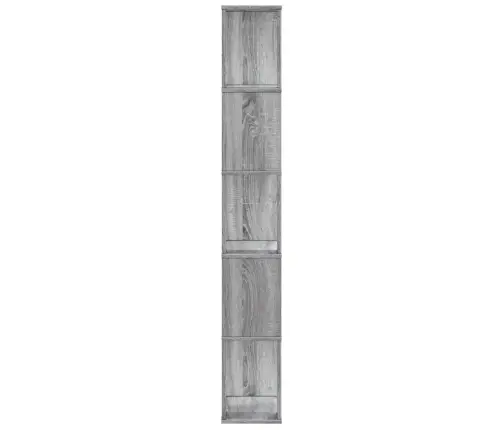 Raamaturiiul 5 Korrust, Hall Sonoma, 45X23,5X162,5 Cm Tehispuit