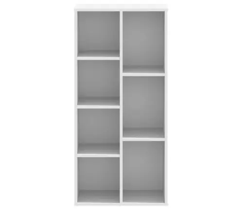 Grāmatu Plaukts, Balts, 50X25X105 Cm, Inženierijas Koks Vidaxl