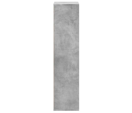 Grāmatplaukts, Betona Pelēks, 50X25X105 Cm, Inženierijas Koks Vidaxl