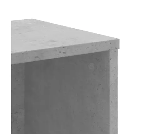 Grāmatplaukts, Betona Pelēks, 50X25X105 Cm, Inženierijas Koks Vidaxl