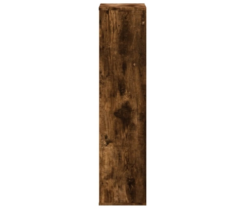 Knygų Spinta, Dūminio Ąžuolo, 50X25X105cm Apdirbta Mediena