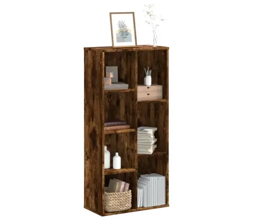 Raamaturiiul, Suitsutatud Tamm, 50X25X105 cm Tehispuit