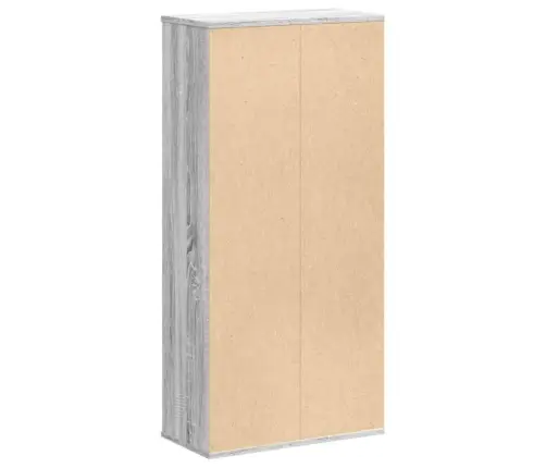 Knygų Spinta, Pilka Ąžuolo, 50X25X105cm Apdirbta Mediena Knygų Spinta, Pilka Ąžuolo, 50X25X105cm Apdirbta Mediena