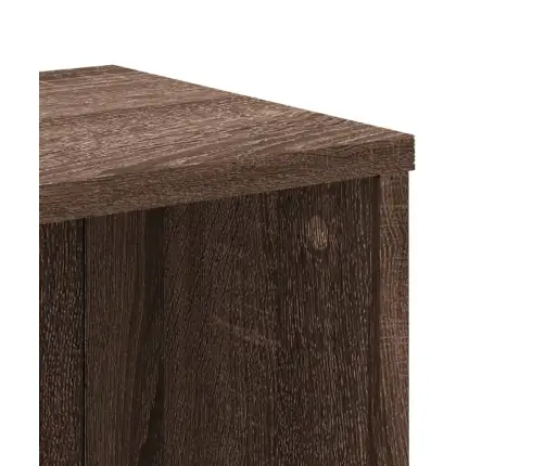 Grāmatplaukts, Brūna Ozola, 50X25X105 Cm, Inženierijas Koks Vidaxl