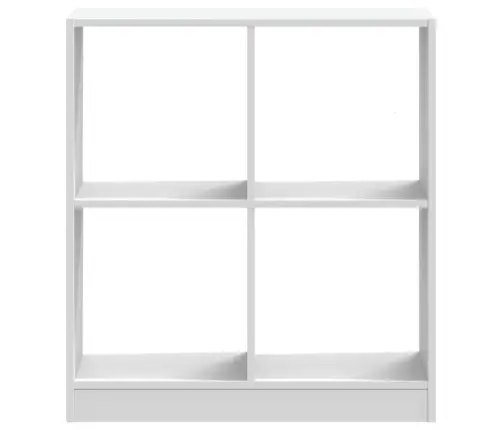 Raamaturiiul, Valge, 68,5X32X75 cm Tehispuit