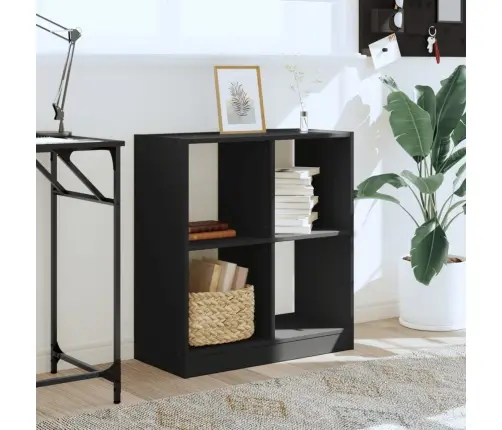 Grāmatu Plaukts, Melns, 68,5X32X75 Cm, Inženierijas Koks Vidaxl