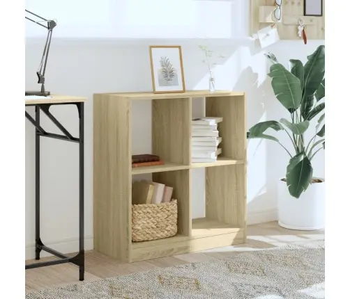 Knygų Spinta, Sonoma Ąžuolo, 68,5X32X75cm Apdirbta Mediena