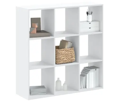 Grāmatu Plaukts, Balts, 102X32X102 Cm, Inženierijas Koks Vidaxl