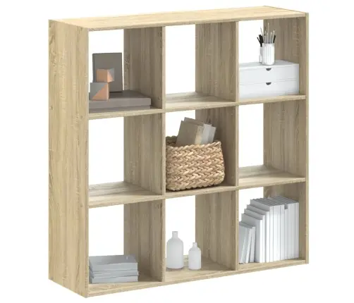 Grāmatplaukts, Ozola Krāsa, 102X32X102 Cm, Inženierijas Koks Vidaxl Grāmatplaukts, Ozola Krāsa, 102X32X102 Cm, Inženierijas Koks Vidaxl