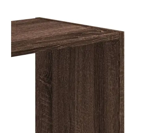 Grāmatplaukts, Brūns, 102X32X102 Cm, Inženierijas Koks Vidaxl