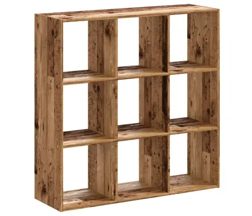 Raamaturiiul, Vana Puidu, 102X32X102 cm Tehispuit