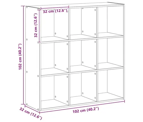 Knygų Spinta, Artisano Ąžuolo, 102X32X102cm Apdirbta Mediena