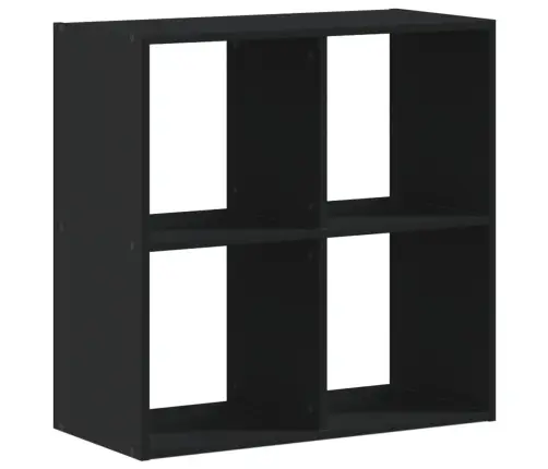 Knygų Spinta, Juodos Spalvos, 68,5X32X68,5cm Apdirbta Mediena