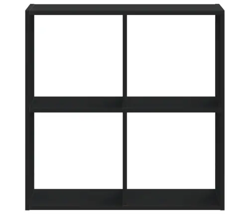 Knygų Spinta, Juodos Spalvos, 68,5X32X68,5cm Apdirbta Mediena