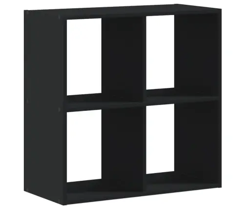 Knygų Spinta, Juodos Spalvos, 68,5X32X68,5cm Apdirbta Mediena