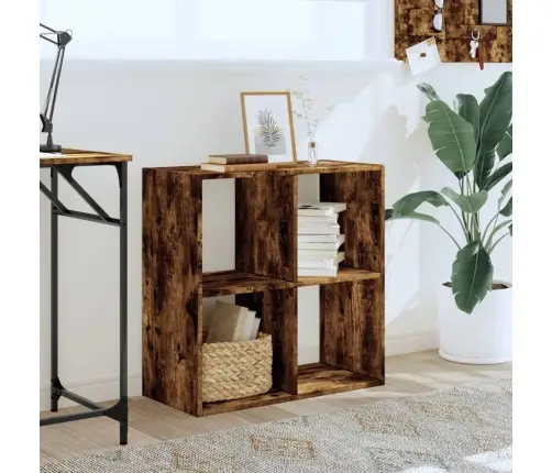 Raamaturiiul, Suitsutatud Tamm, 68,5X32X68,5 cm Tehispuit