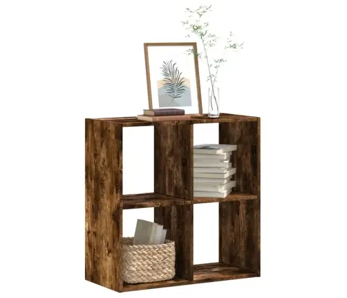 Raamaturiiul, Suitsutatud Tamm, 68,5X32X68,5 cm Tehispuit