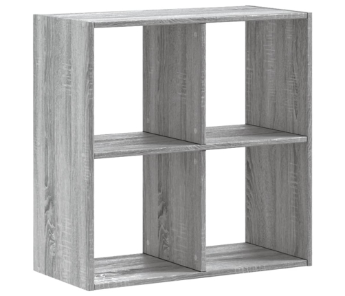 Grāmatplaukts, Pelēka Koka, 68,5X32X68,5 Cm, Inženierijas Koks Vidaxl