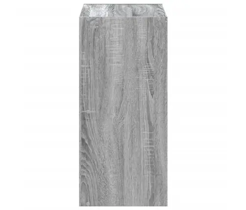 Grāmatplaukts, Pelēka Koka, 68,5X32X68,5 Cm, Inženierijas Koks Vidaxl