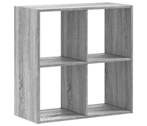 Grāmatplaukts, Pelēka Koka, 68,5X32X68,5 Cm, Inženierijas Koks Vidaxl