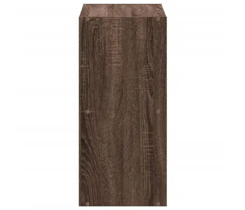 Raamaturiiul, Pruun Tamm, 68,5 X 32 X 68,5 cm Tehispuit