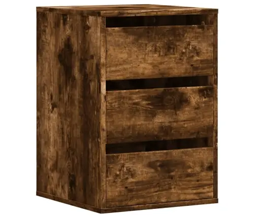 Nurga Kummut, Suitsutatud Tamm, 40X41X58 cm Tehispuit