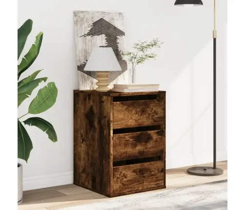 Nurga Kummut, Suitsutatud Tamm, 40X41X58 cm Tehispuit