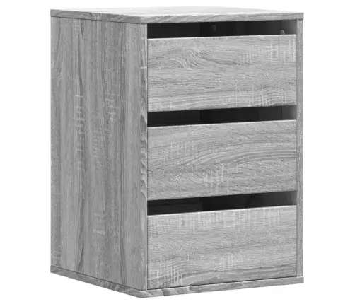 Nurga Kummut, Hall Sonoma Tamm, 40X41X58 cm Tehispuit