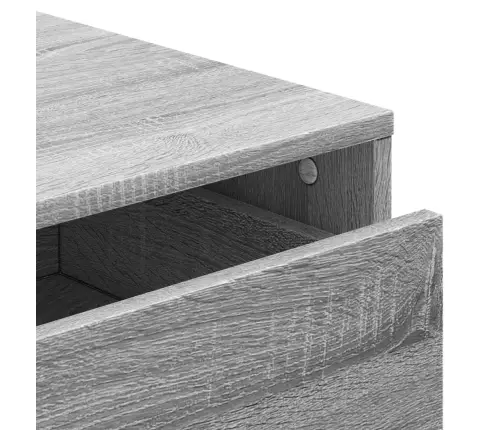 Nurga Kummut, Hall Sonoma Tamm, 40X41X58 cm Tehispuit