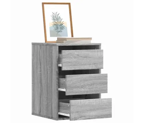 Nurga Kummut, Hall Sonoma Tamm, 40X41X58 cm Tehispuit