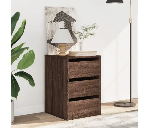 Atvilktņu Skapītis, Brūns, 40X41X58 Cm, Inženierijas Koks Vidaxl