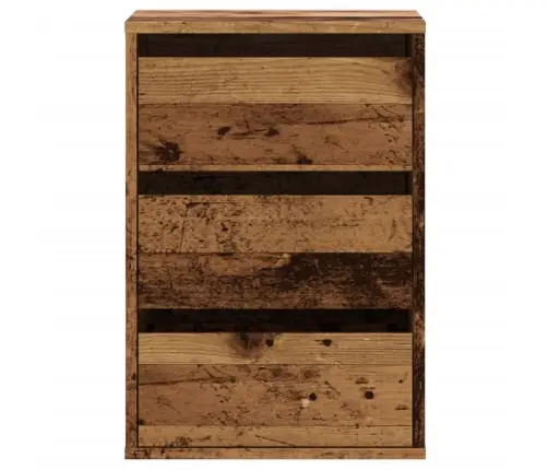 Atvilktņu Skapītis, Veca Koka Krāsā, 40X41X58 Cm, Koks Vidaxl