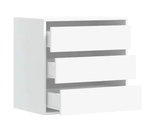 Atvilktņu Skapītis, Balts, 60X41X58 Cm, Inženierijas Koks Vidaxl