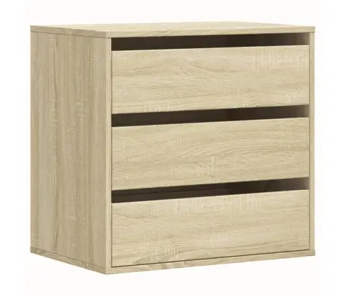 Atvilktņu Skapītis, Ozola Krāsa, 60X41X58 Cm, Inženierijas Koks Vidaxl