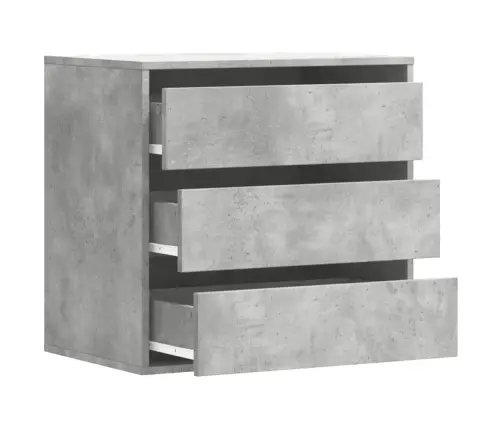 Nurga Kummut, Betoonhall, 60X41X58 cm Tehispuit