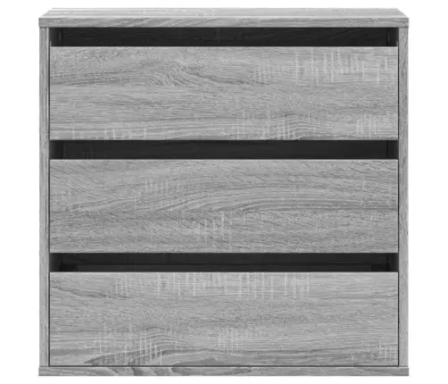 Atvilktņu Skapītis, Pelēka Koka, 60X41X58 Cm, Inženierijas Koks Vidaxl