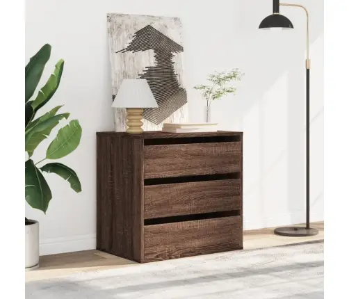 Nurga Kummut, Pruun Tamm, 60X41X58 cm Tehispuit