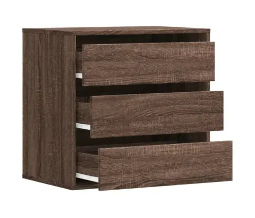 Nurga Kummut, Pruun Tamm, 60X41X58 cm Tehispuit